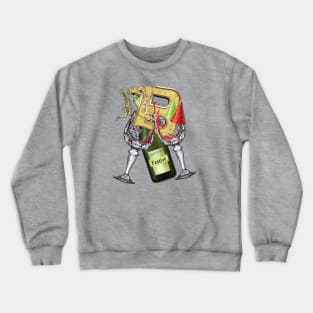 Festive-party letter B Crewneck Sweatshirt